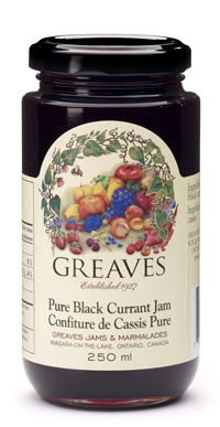 Greaves Black Currant Jam 250ml