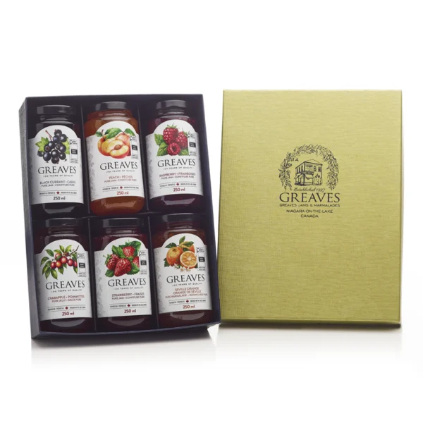 6 x 250ml Canadian Tradition Gift Box -- "Greaves Favourites"