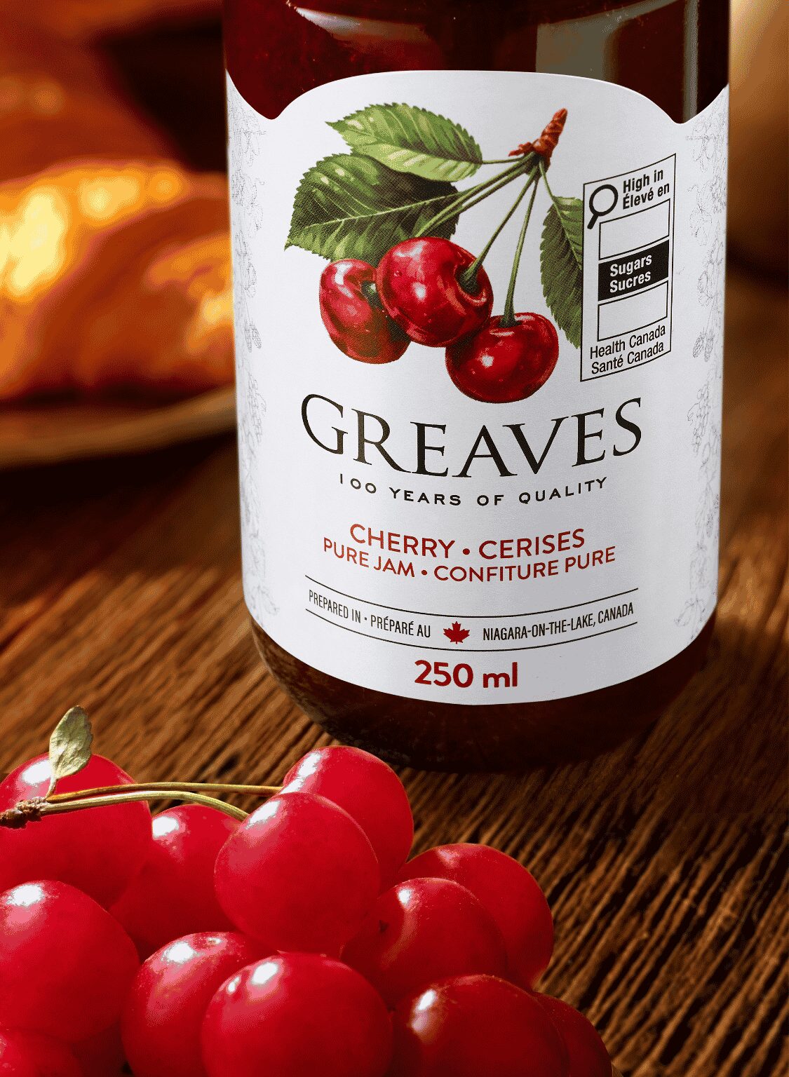 Greaves Cherry Jam 250ml - Image 2