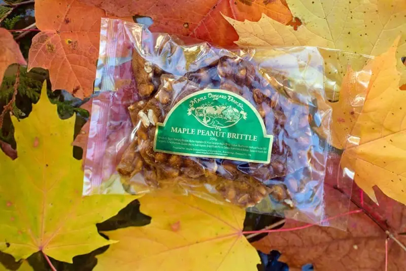 Maple Peanut Brittle by Maple Orchard Farms 227g - Greaves Jams