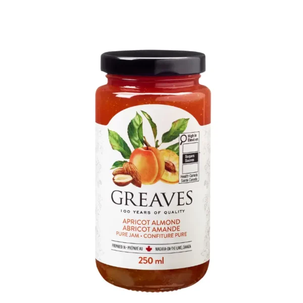 Greaves Apricot Almond Jam 250ml
