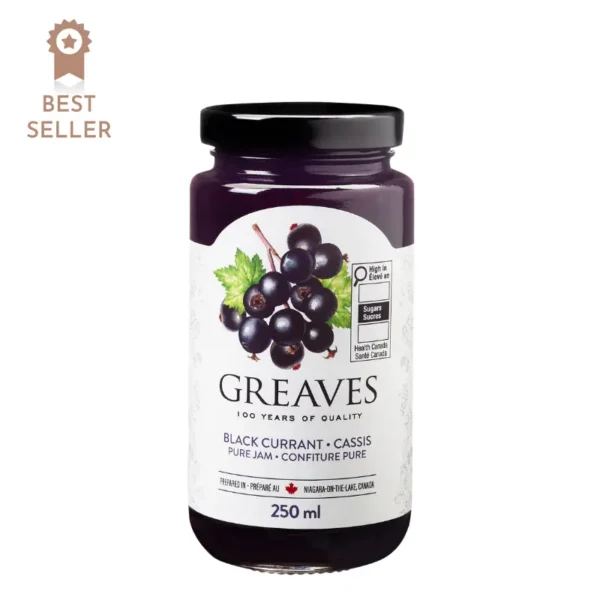 Greaves Black Currant Jam 250ml