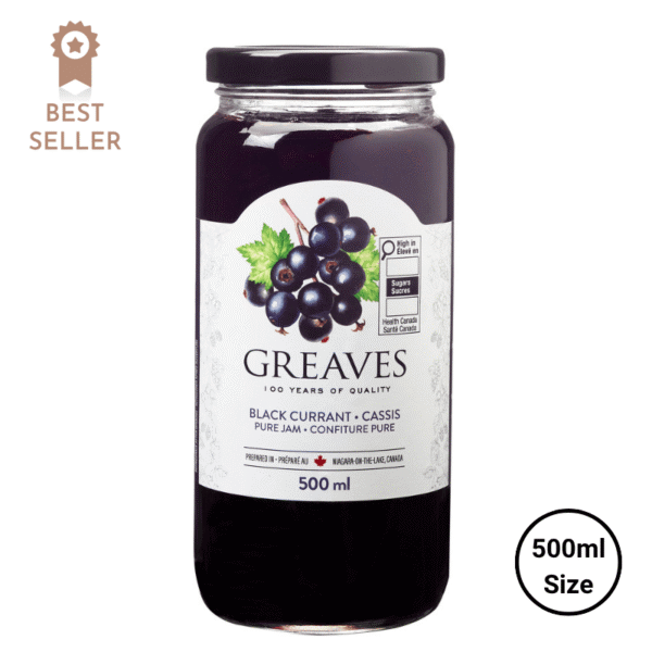 Greaves Black Currant Jam 500ml