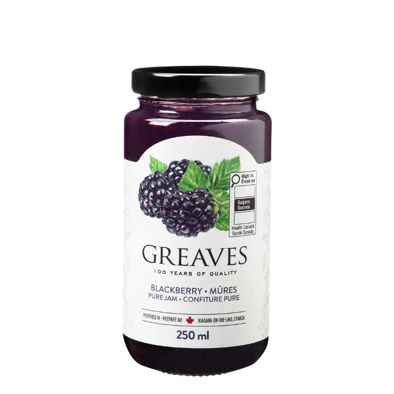 Greaves Blackberry Jam 250ml