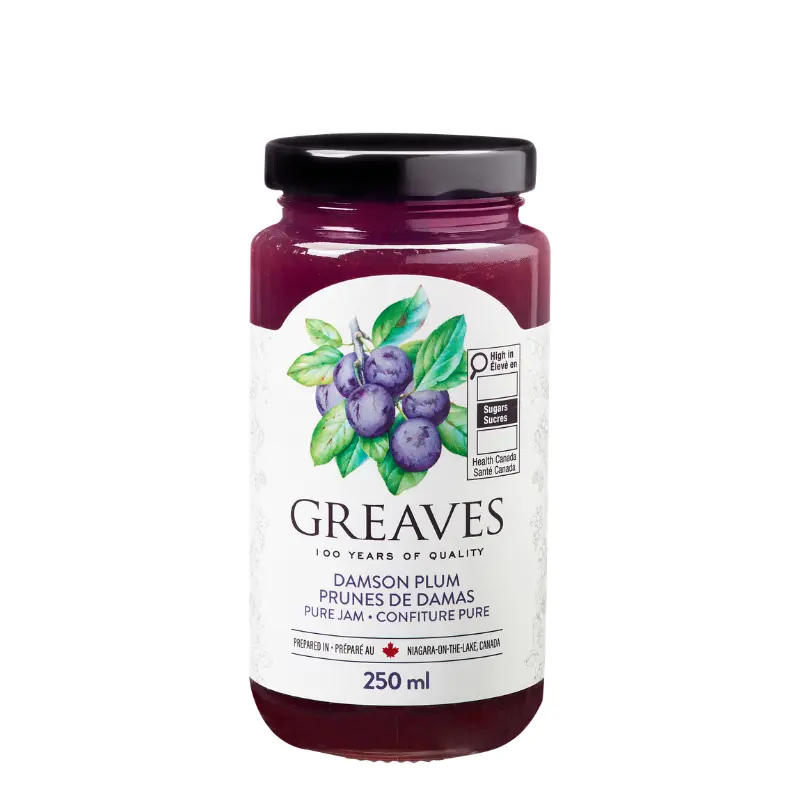 Greaves Damson Plum Jam 250ml