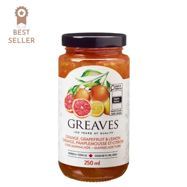 Greaves Orange Grapefruit and Lemon Marmalade 250ml
