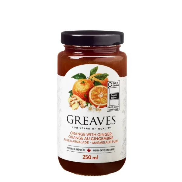 Greaves Orange Marmalade with Ginger 250ml