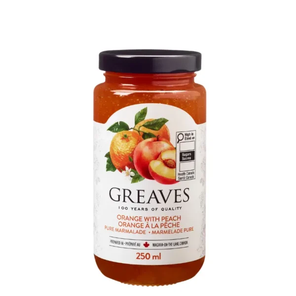 Greaves Orange Marmalade with Peach 250ml