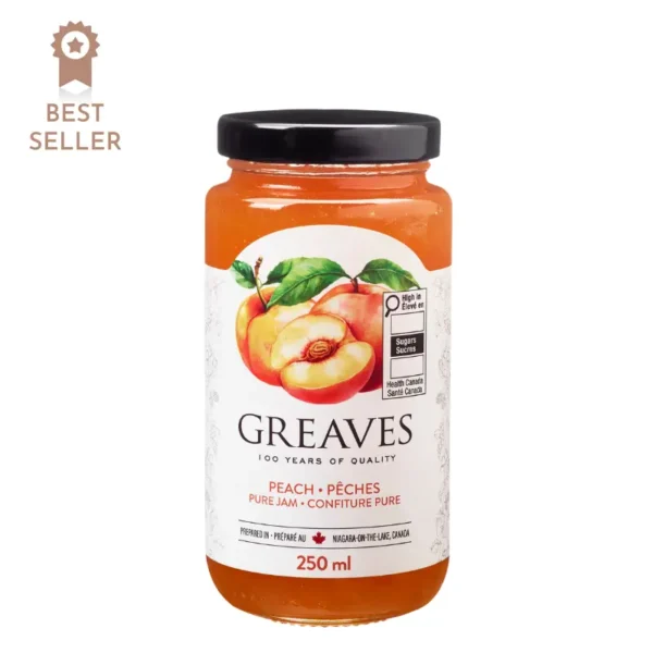 Greaves Peach Jam 250ml
