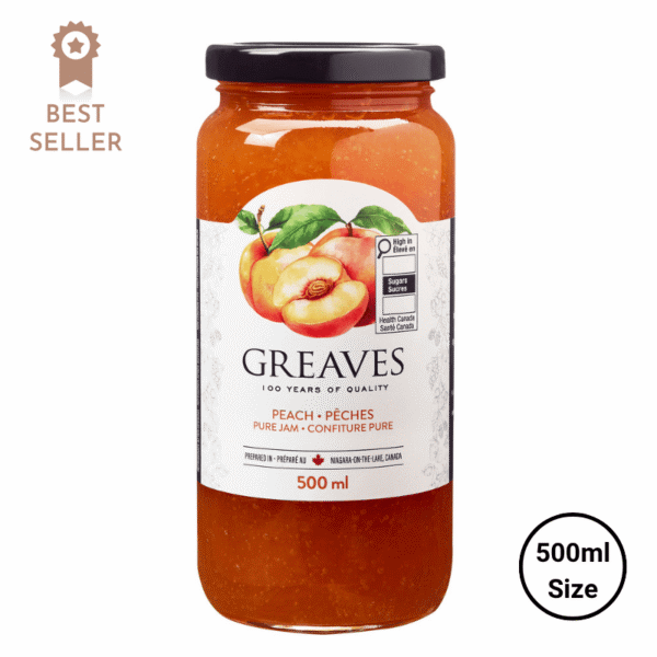 Greaves Peach Jam 500ml