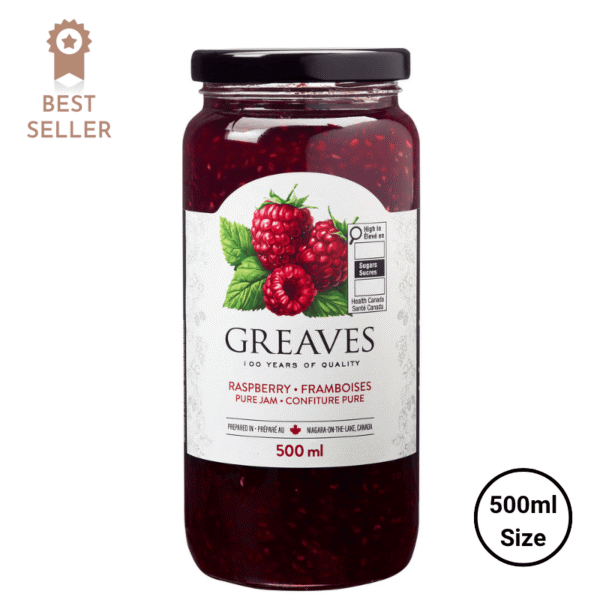 Greaves Raspberry Jam 500ml