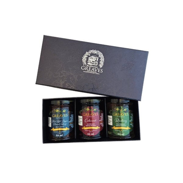 Greaves 3x64ml Wine Jelly Sampler Gift Box