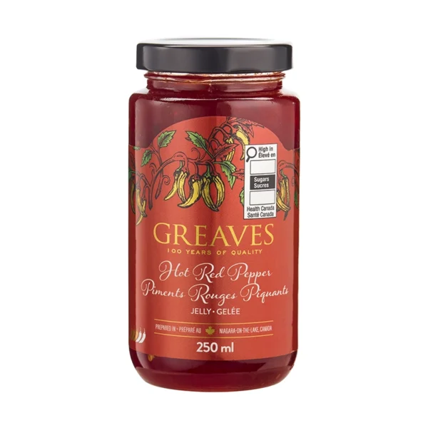 Greaves Hot Red Pepper Jelly 250mL